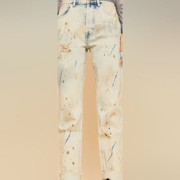 Current Mood Paint the Town Mom Jeans/ Button Fly/ NWOT/ SZ XL/ Cotton - Picture 14 of 16